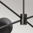 Pendul Elstead metal, franghie, negru, natur, E14 - ELS-ALM-DAPHNE6-MB