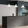Pendul Elstead metal, sticla, negru, opal, E27 - ELS-ALM-HALSTON-P-M-BK