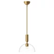 Pendul Elstead metal, sticla, auriu, transparent, E27 - ELS-ALM-JUDE-P-GD-CL