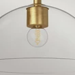 Pendul Elstead metal, sticla, auriu, transparent, E27 - ELS-ALM-JUDE-P-GD-CL