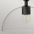 Pendul Elstead metal, sticla, negru, transparent, E27 - ELS-ALM-JUDE-P-MB-CL