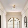 Plafoniera Elstead metal, sticla, auriu, transparent, E27 - ELS-ALM-JUDE-SF-GD-CL