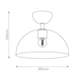 Plafoniera Elstead metal, sticla, negru, transparent, E27 - ELS-ALM-JUDE-SF-MB-CL