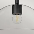 Plafoniera Elstead metal, sticla, negru, transparent, E27 - ELS-ALM-JUDE-SF-MB-CL