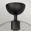 Plafoniera Elstead metal, sticla, negru, transparent, E27 - ELS-ALM-JUDE-SF-MB-CL