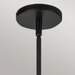 Pendul Elstead metal, rattan, sticla, negru, opal, E27 - ELS-ALM-PERTH-P-BK