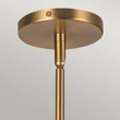 Pendul Elstead metal, rattan, sticla, auriu, opal, E27 - ELS-ALM-PERTH-P-GD