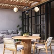 Pendul Elstead metal, rattan, sticla, negru, opal, E14 - ELS-ALM-PERTH3-BK