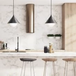 Pendul Elstead metal, sticla, negru, opal, E27 - ELS-ALM-REMYCK-P-BK