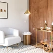 Pendul Elstead metal, sticla, auriu, opal, E27 - ELS-ALM-REMYCK-P-GD