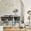 Pendul Elstead metal, sticla, auriu, opal, E27 - ELS-ALM-REMYCK3-GD