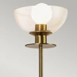 Aplica de perete  Elstead metal, sticla, auriu, transparent, E14 - ELS-ALM-SYLVIA-1WB-BG-CL