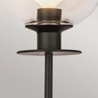 Aplica de perete  Elstead metal, sticla, negru, transparent, E14 - ELS-ALM-SYLVIA-1WB-BK-CL