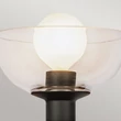 Aplica de perete  Elstead metal, sticla, negru, transparent, E14 - ELS-ALM-SYLVIA-1WB-BK-CL