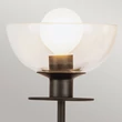 Aplica de perete  Elstead metal, sticla, negru, transparent, E14 - ELS-ALM-SYLVIA-2WB-BK-CL