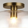 Plafoniera Elstead metal, sticla, auriu, transparent, E27 - ELS-ALM-SYLVIA-SF-BG-CL