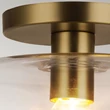 Plafoniera Elstead metal, sticla, auriu, transparent, E27 - ELS-ALM-SYLVIA-SF-BG-CL
