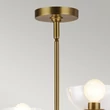 Candelabru Elstead metal, sticla, auriu, transparent, E14 - ELS-ALM-SYLVIA4-BG-CL