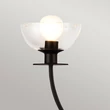 Candelabru Elstead metal, sticla, negru, transparent, E14 - ELS-ALM-SYLVIA4-BK-CL