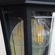 Aplica de perete exterioara Elstead metal, plastic, negru, transparent, E27, IP44 - ELS-DECO-LANE7-BLACK