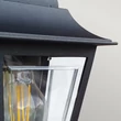 Aplica de perete exterioara Elstead metal, plastic, negru, transparent, E27, IP44 - ELS-DECO-LANE7-BLACK