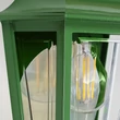 Aplica exterior Elstead DECO LANE metal sticla verde transparent E27 IP44 - DECO-LANE7-GREEN