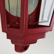 Aplica exterior Elstead DECO LANE metal sticla rosu transparent E27 IP44 - DECO-LANE7-RED