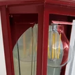 Aplica de perete exterioara Elstead metal, plastic, rosu, transparent, E27, IP44 - ELS-DECO-LANE7-RED