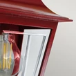 Aplica de perete exterioara Elstead metal, plastic, rosu, transparent, E27, IP44 - ELS-DECO-LANE7-RED