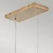 Pendul Elstead metal, sticla, alama, transparent, LED, 43W, 3000K, 2150 Lm - ELS-HK-ARCO-LED-LP-117-HB