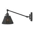Aplica de perete  Elstead metal, rattan, negru, E27 - ELS-HK-ARTI-1W-BK-BR