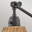 Aplica de perete  Elstead metal, rattan, negru, maro, E27 - ELS-HK-ARTI-1W-BK-NR
