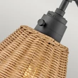 Aplica de perete  Elstead metal, rattan, negru, maro, E27 - ELS-HK-ARTI-1W-BK-NR