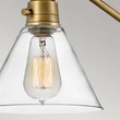 Aplica de perete  Elstead metal, sticla, alama, transparent, E27 - ELS-HK-ARTI-1W-HB-CG