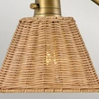 Aplica de perete  Elstead metal, rattan, alama, maro, E27 - ELS-HK-ARTI-1W-HB-NR