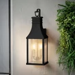 Aplica de perete exterioara Elstead metal, sticla, negru, E14, IP44 - ELS-HK-BEACON-HILL-M-MB