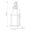 Aplica de perete exterioara Elstead metal, sticla, negru, E14, IP44 - ELS-HK-BEACON-HILL-S-MB