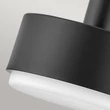 Pendul Elstead metal, sticla, negru, opal, E27 - ELS-HK-CEDRIC-P-M-BK