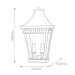 Aplica de perete exterioara Elstead metal, sticla, negru, transparent, E14, IP44 - ELS-HK-CHAPEL-HILL7-MB
