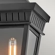 Aplica de perete exterioara Elstead metal, sticla, negru, transparent, E14, IP44 - ELS-HK-CHAPEL-HILL7-MB