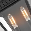 Aplica de perete exterioara Elstead metal, sticla, negru, transparent, E14, IP44 - ELS-HK-CHAPEL-HILL7-MB