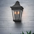 Aplica de perete exterioara Elstead metal, sticla, negru, transparent, E14, IP44 - ELS-HK-CHAPEL-HILL7-MB
