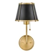Aplica de perete  Elstead metal, negru, alama, E27 - ELS-HK-CLARKE1-BR-BK