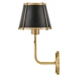 Aplica de perete  Elstead metal, negru, alama, E27 - ELS-HK-CLARKE1-BR-BK