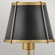 Aplica de perete  Elstead metal, negru, alama, E27 - ELS-HK-CLARKE1-BR-BK