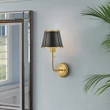 Aplica de perete  Elstead metal, negru, alama, E27 - ELS-HK-CLARKE1-BR-BK