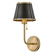 Aplica de perete  Elstead metal, negru, alama, E27 - ELS-HK-CLARKE1-BR-BK