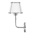Aplica de perete  Elstead metal, nichel, alb, E27 - ELS-HK-CLARKE1-PN-WH