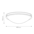 Plafoniera Elstead metal, sticla, negru, alb, E27 - ELS-HK-COLLIER-F-M-BX
