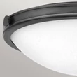 Plafoniera Elstead metal, sticla, negru, alb, E27 - ELS-HK-COLLIER-F-M-BX
